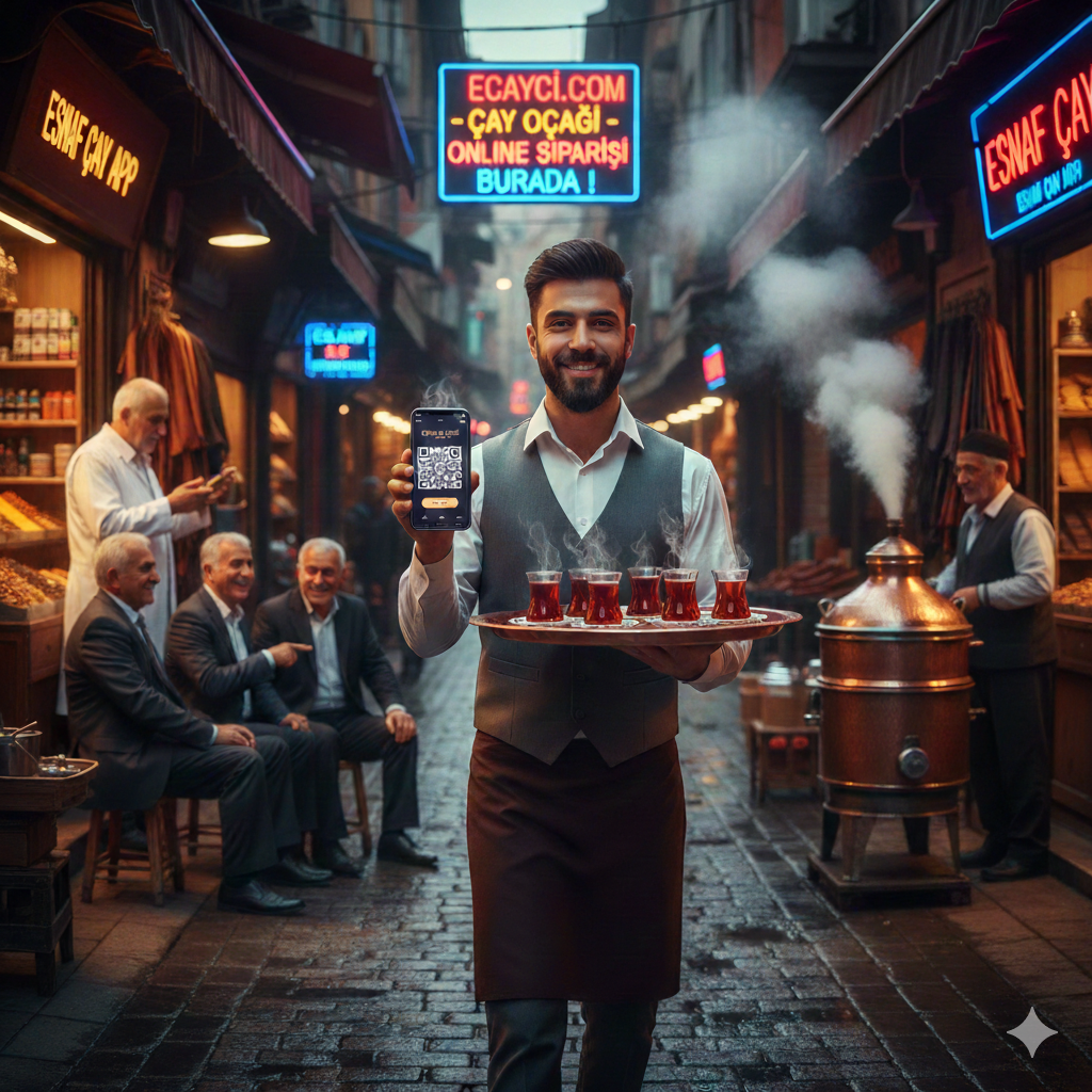 Geleneksel Türk çayı — çay ocağı sipariş sistemi